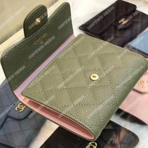 Chanel Classic Small Flap Wallet Green - Image 5