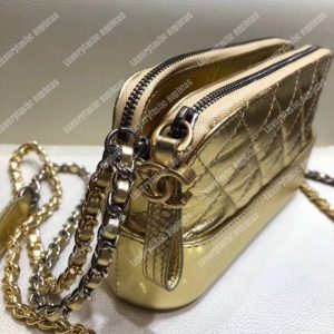 Chanel Clutch With Chain Diamond Metallic - Image 6