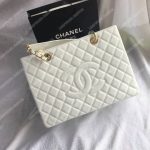 Chanel Large Shopping Tote White