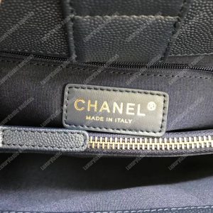 Chanel Large Shopping Bag Navy Blue - Image 5