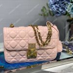 Dior Lambskin DiorAddict Flap Bag Pink
