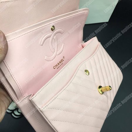 Chanel Classic Medium Handbag Pink - Image 4