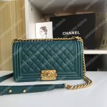Chanel Boy Medium Handbag Vert