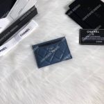 Chanel Classic Card Holder Blue