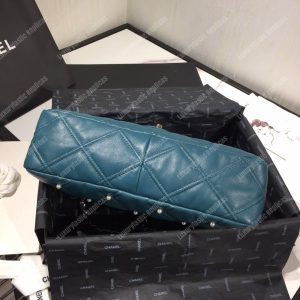Chanel Flap Bag Iimitation Pearls Blue - Image 6