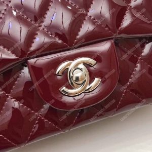 Chanel Mini Flap Bag Burgundy - Image 6