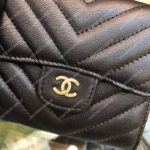 Chanel Classic Small Flap Wallet Black - Image 7