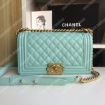 Chanel Boy Medium Handbag Sky Blue