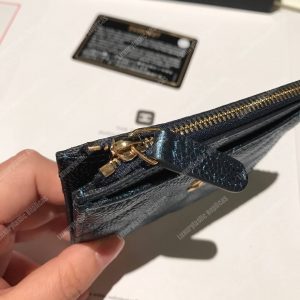 Chanel Classic Card Holder Iridescent Turquoise - Image 6