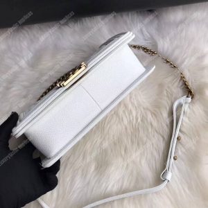 Chanel Boy Medium Handbag White - Image 6