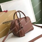 Burberry Small Leather Cube Bag Brown