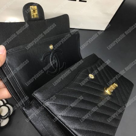 Chanel Classic Medium Handbag Black - Image 4