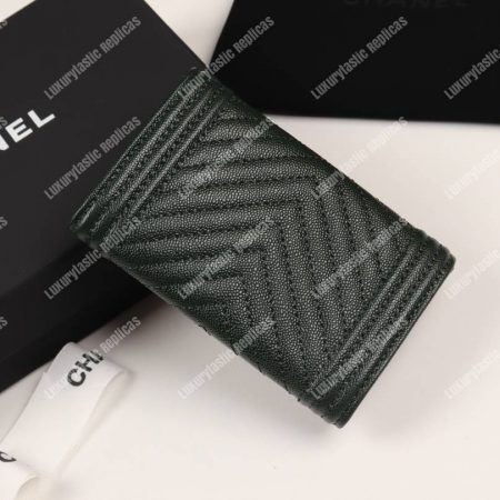Chanel Boy Chanel Flap Card Holder Black - Image 3