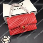 Chanel Classic Medium Handbag Red