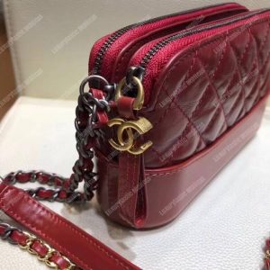 Chanel Clutch With Chain Red - Image 8