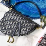 Dior Blue Oblique Saddle Bag