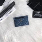 Chanel Classic Card Holder Blue