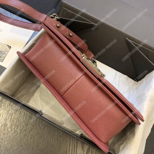 Chanel Boy Medium Caviar Leather Burgundy - Image 5