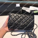 Chanel Wallet On Chain – WOC Classic Caviar Silver-Toned Metal Black