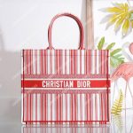 Dior Book Tote Bag Marbella Exclusive Red