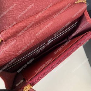 Chanel Wallet On Chain Burgundy - Image 9