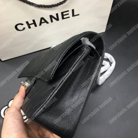 Chanel Classic Medium Handbag Black - Image 5