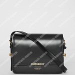 Burberry Small Two-tone Leather Grace Bag Black
