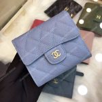 Chanel Classic Small Flap Wallet Blue