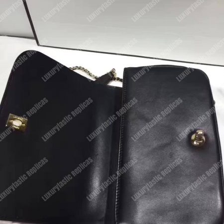 Chanel Medium Flap Bag With Top Handle Black - Image 3