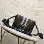 Burberry Monogram Stripe E-canvas Note Crossbody Bag Bridle Brown