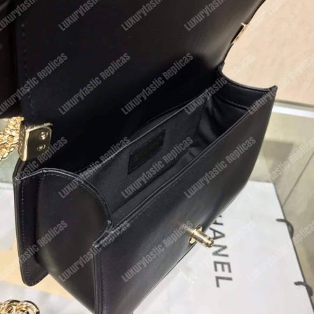 Chanel Medium Boy Handbag Black - Image 3