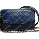 Chanel Clutch With Chain Blue And Black