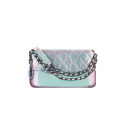 Chanel Clutch With Chain Purple Metallic