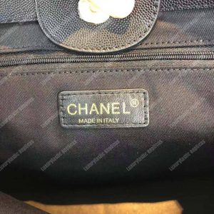 Chanel Studded Calfskin Small Deauville Tote Bag Gold-Tone - Image 7