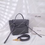 Celine Micro Belt Bag Grained Calfskin Grey