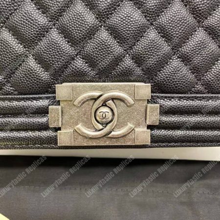 Chanel Boy Medium Handbag Black - Image 15