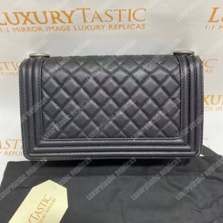 Chanel Boy Medium Handbag Black - Image 16