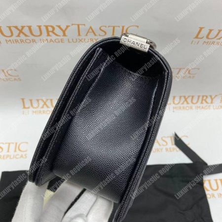 Chanel Boy Medium Handbag Black - Image 17