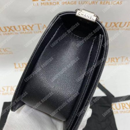 Chanel Boy Medium Handbag Black - Image 18