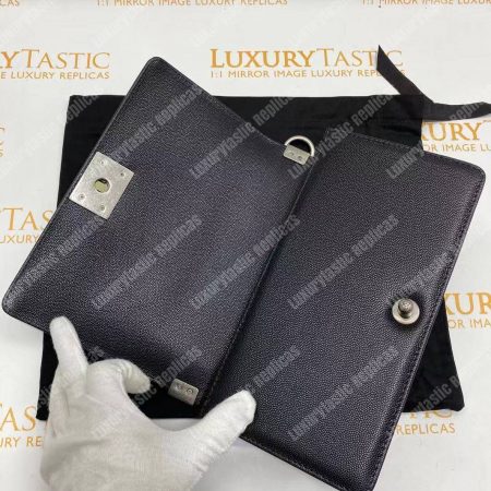 Chanel Boy Medium Handbag Black - Image 21