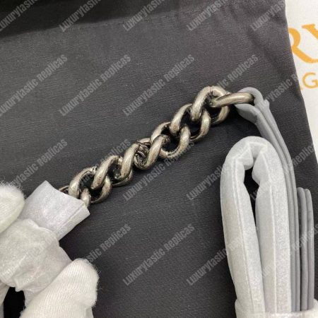 Chanel Boy Handbag Grey - Image 11