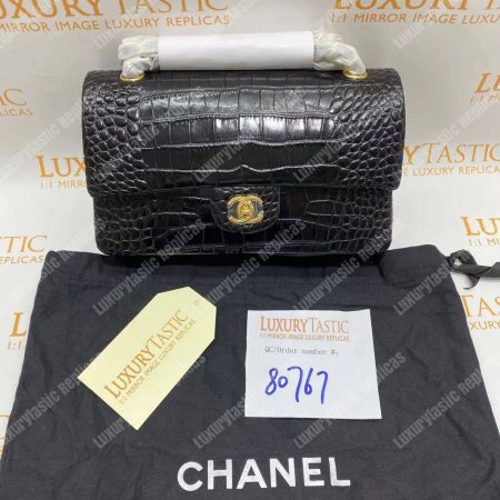 Chanel Classic Medium Handbag Black - Image 8