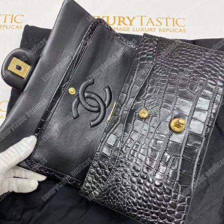 Chanel Classic Medium Handbag Black - Image 17