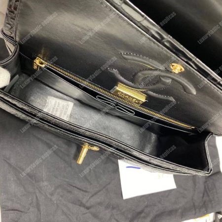 Chanel Classic Medium Handbag Black - Image 19