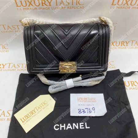 Chanel Medium Boy Flap Bag Black - Image 9