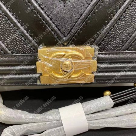 Chanel Medium Boy Flap Bag Black - Image 10