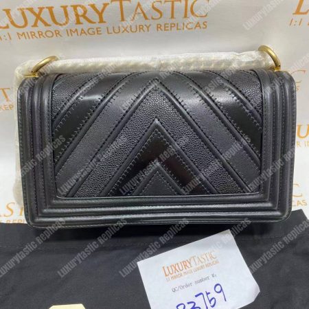 Chanel Medium Boy Flap Bag Black - Image 13