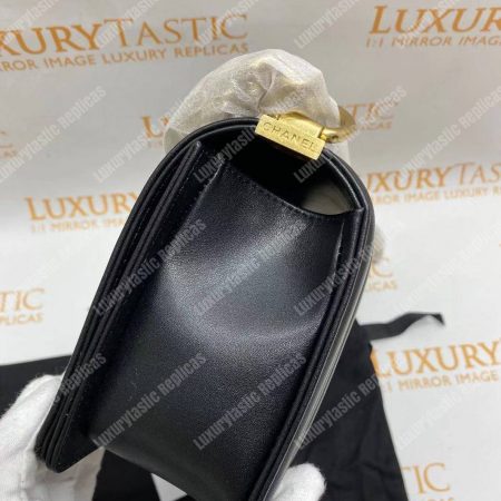 Chanel Medium Boy Flap Bag Black - Image 14
