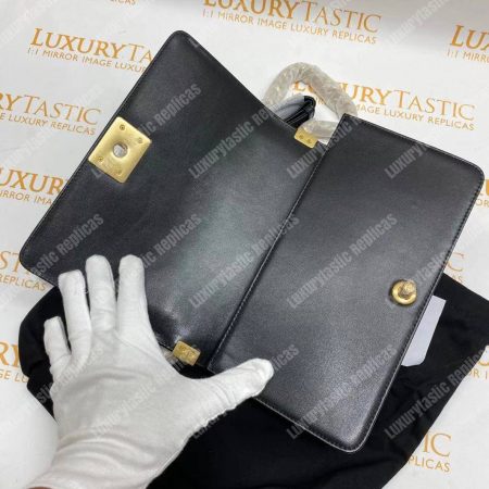 Chanel Medium Boy Flap Bag Black - Image 18