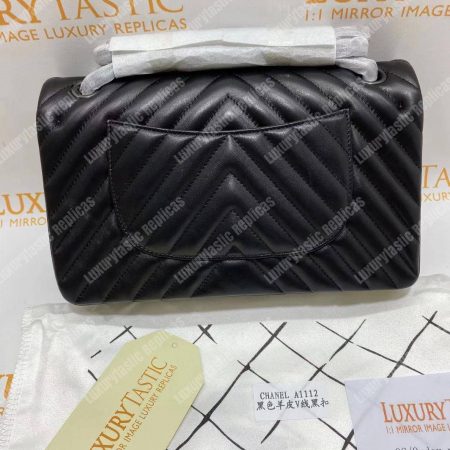 Chanel Classic Medium Handbag Black - Image 11